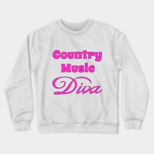 Country Music Diva Crewneck Sweatshirt